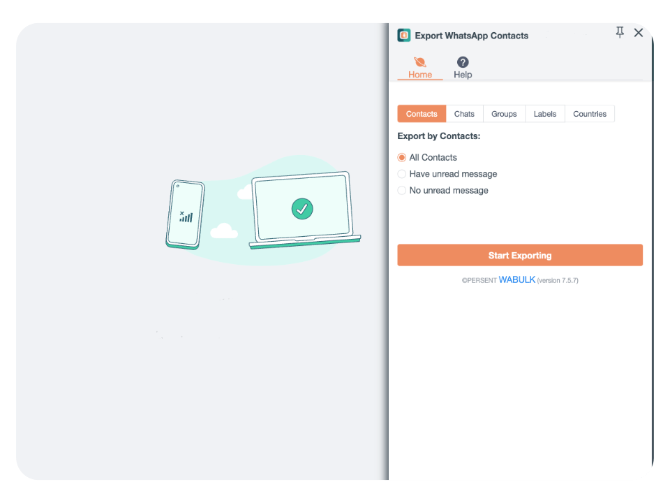 Export WhatsApp Contacts - Extract all your WhatsApp contacts | WABULK